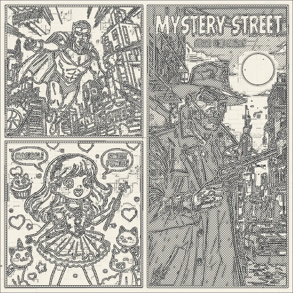 Comic — Graphite Study