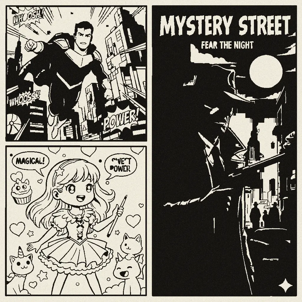 Comic — Linocut Bold