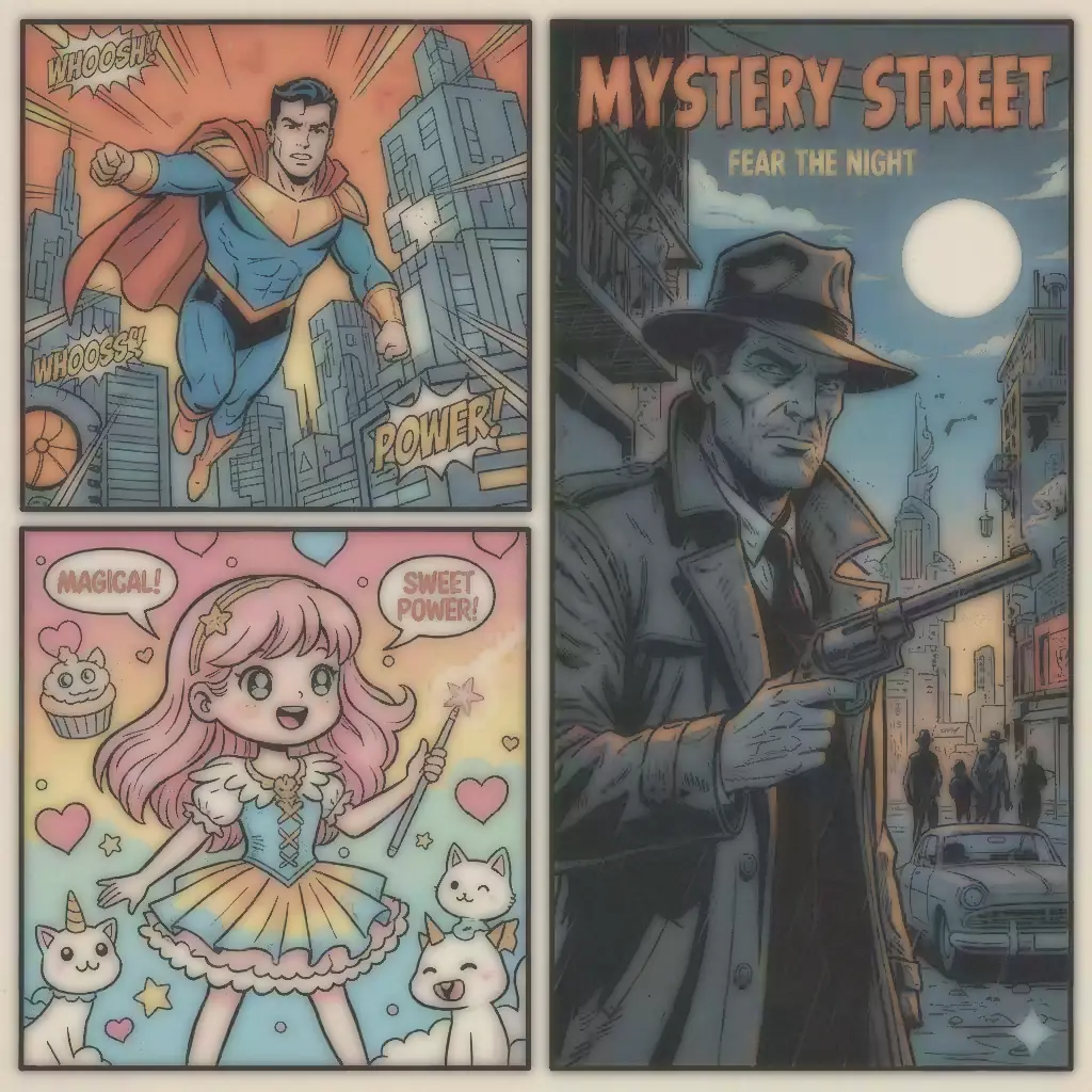 Comic — Watercolor Bloom