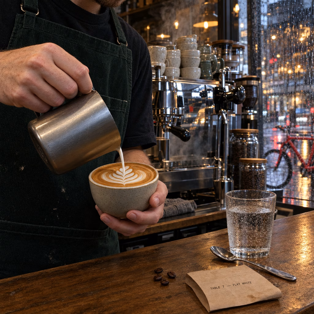 Max-quality barista scene zoom