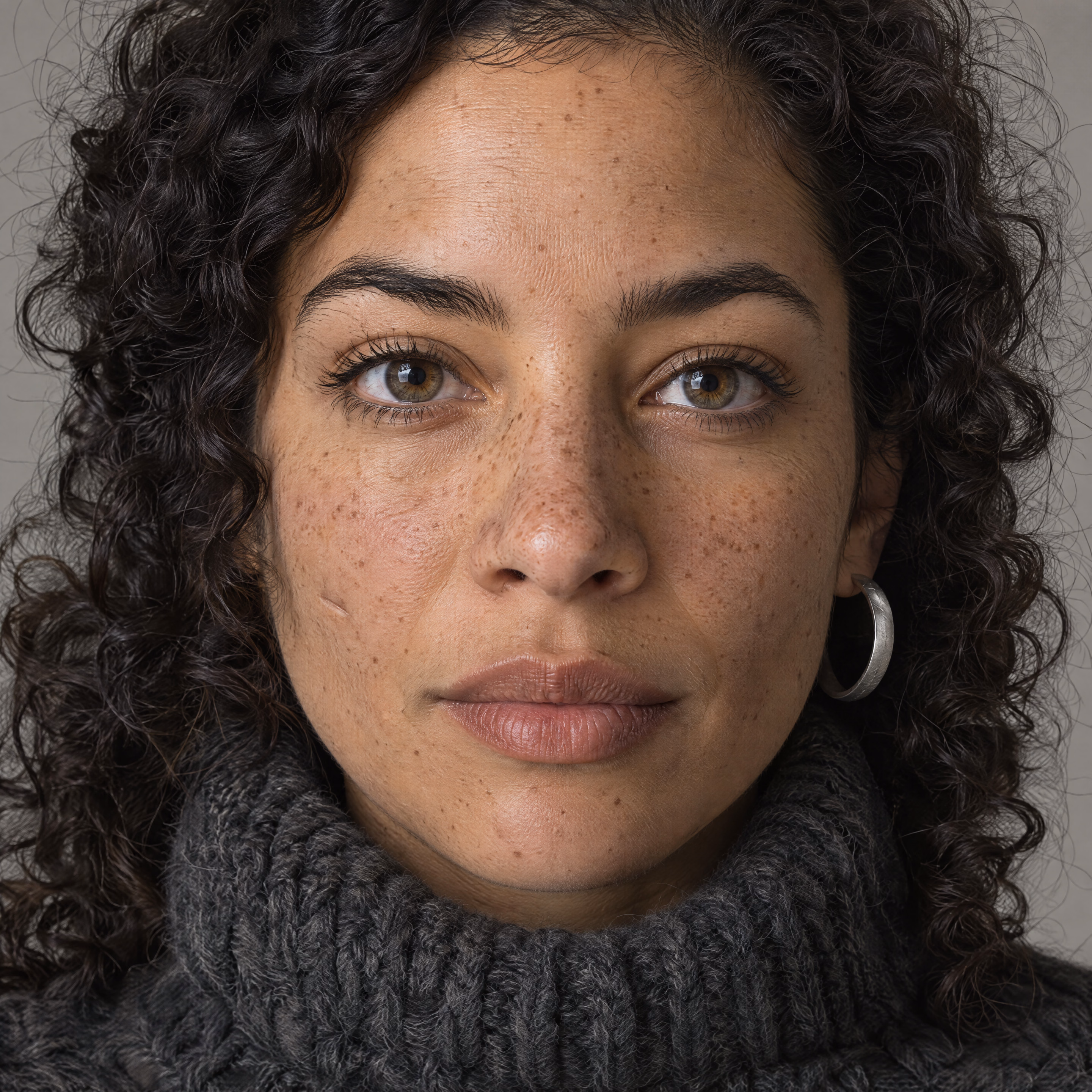 High-quality portrait face crop