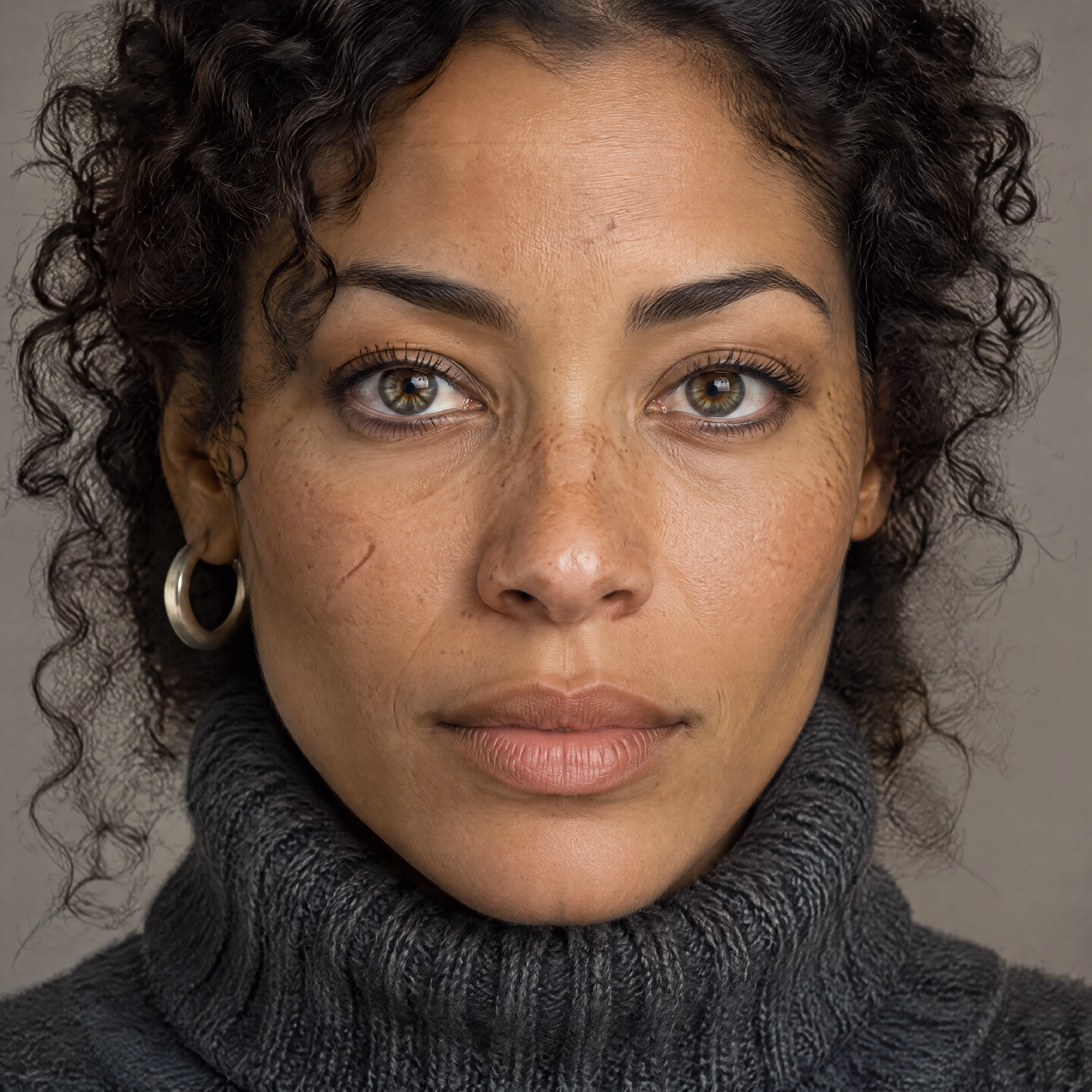 Full portrait generated at low quality