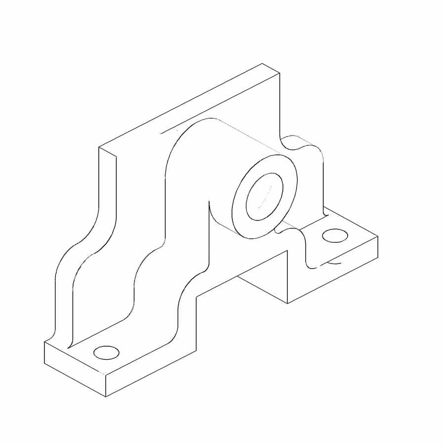 Hidden reference CAD model